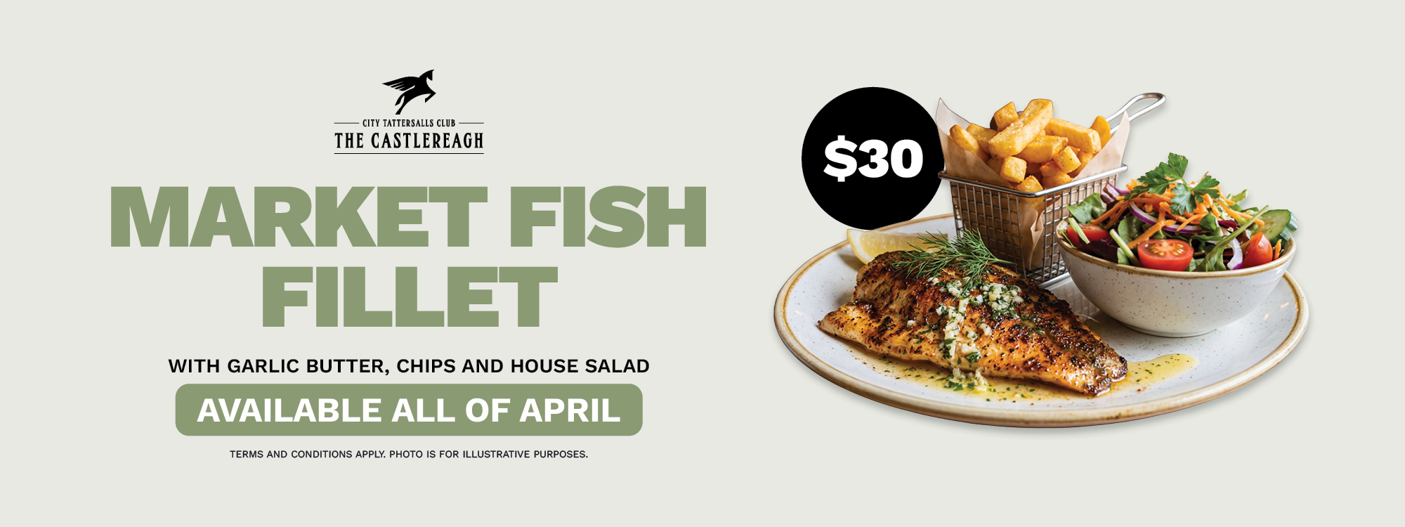 $30 Market Fish Fillet – April Special
