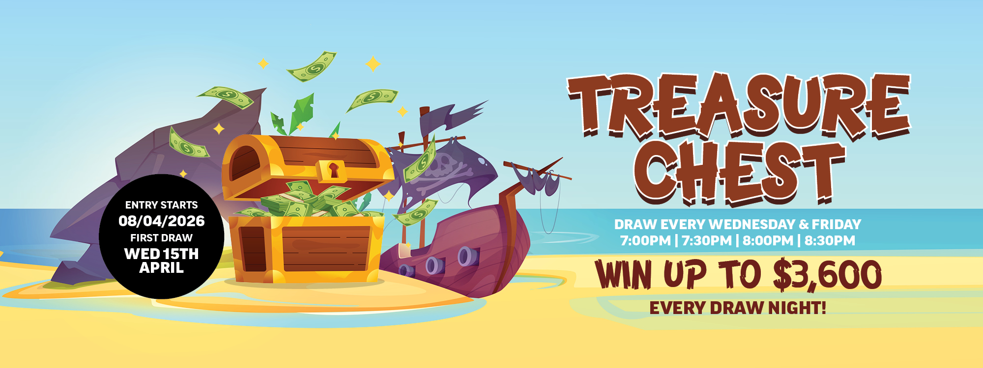 Treasure Chest Cash Draw